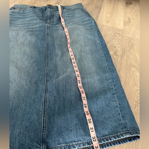 NWT Madewell midi Jean skirt - Picture 9 of 10